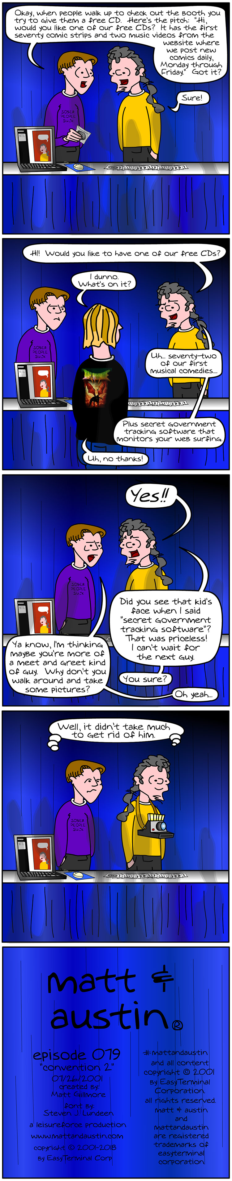 Webcomic The Matt And Austin Comic Strip #079 Convention 2