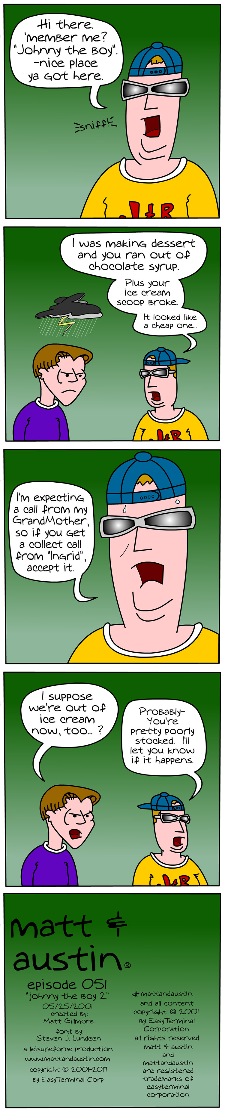 Webcomic The Matt And Austin Comic Strip #051 Johnny the Boy 2