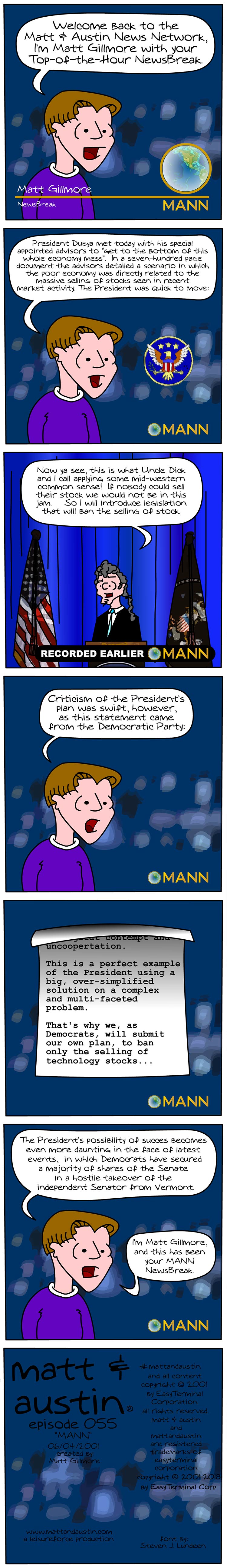 Webcomic The Matt And Austin Comic Strip #055 MANN